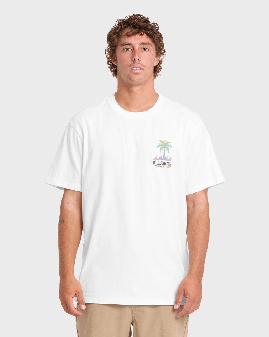 Portal Premium Short Sleeve Knit T-Shirt - Off White