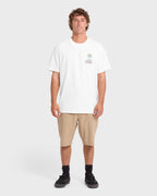Portal Premium Short Sleeve Knit T-Shirt - Off White