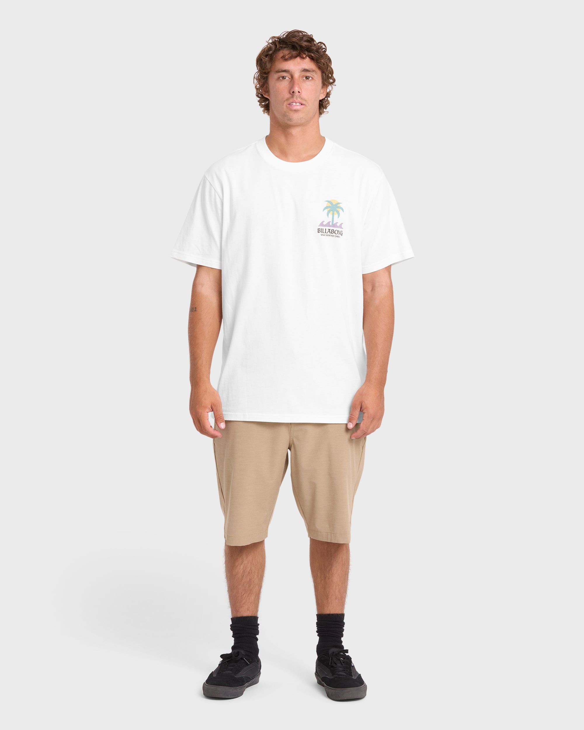 Portal Premium Short Sleeve Knit T-Shirt - Off White