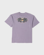 Biscus OG Short Sleeve Cotton T-Shirt - Purple Ash