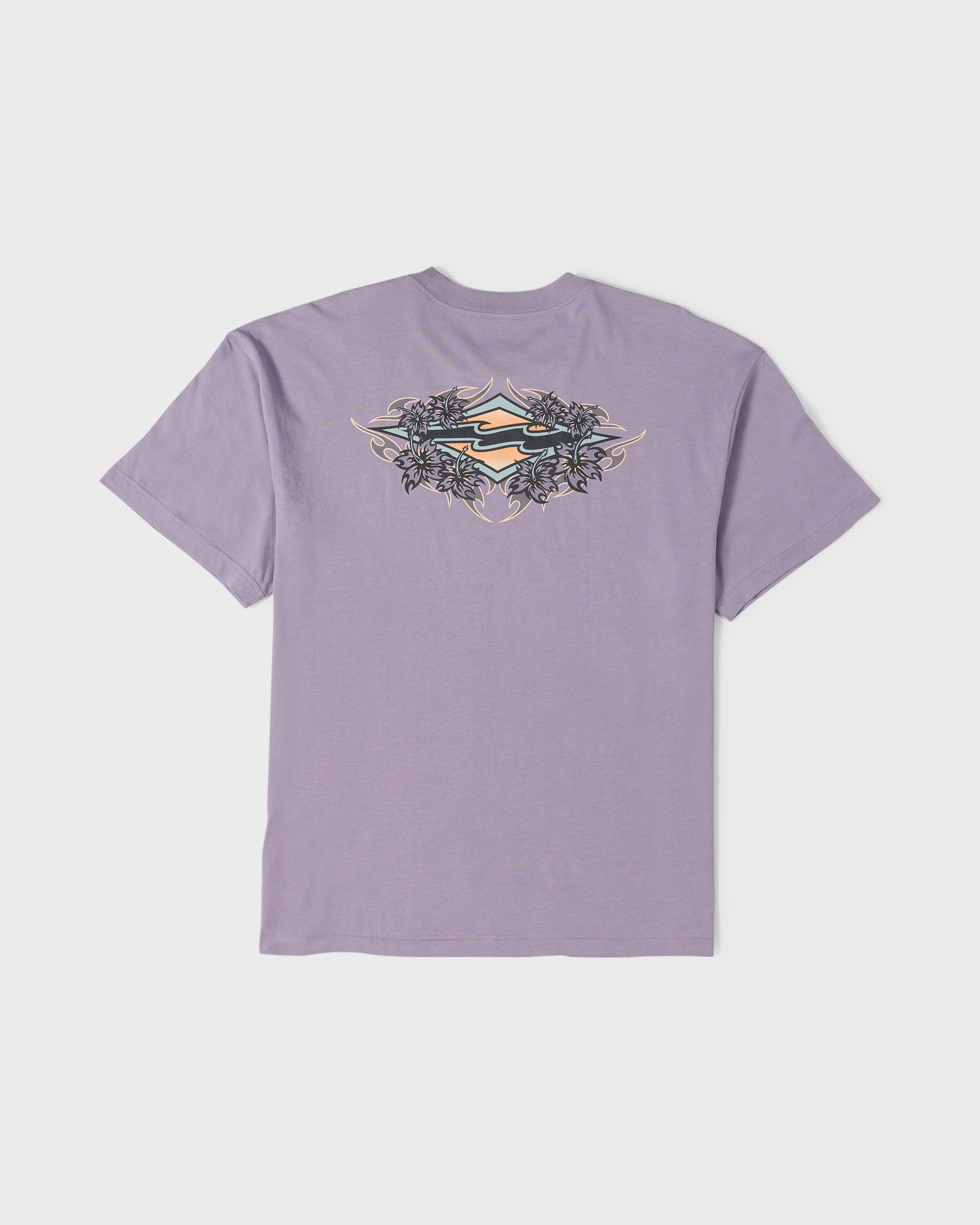 Biscus OG Short Sleeve Cotton T-Shirt - Purple Ash