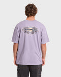 Biscus OG Short Sleeve Cotton T-Shirt - Purple Ash