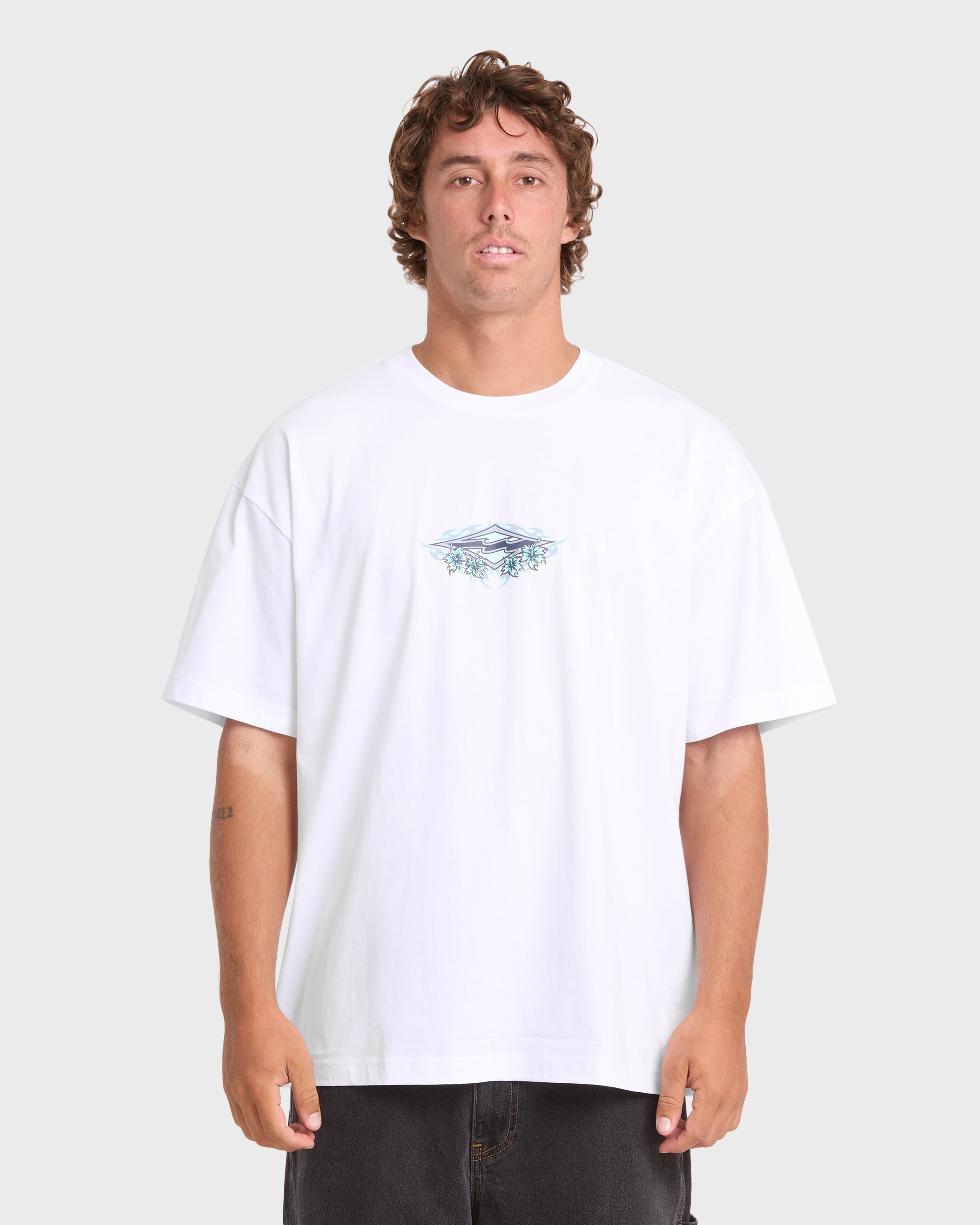 Biscus OG Short Sleeve Cotton T-Shirt - White