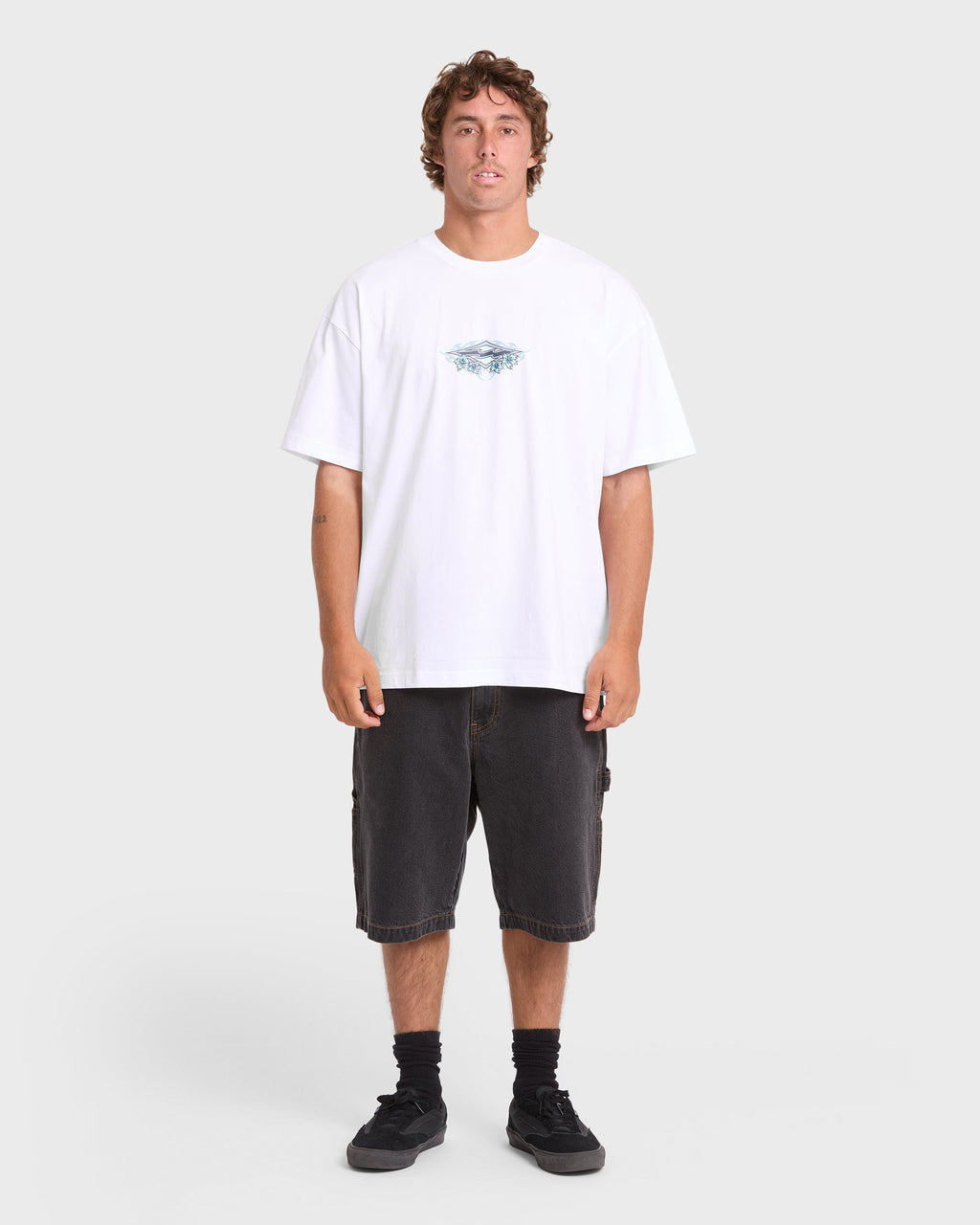 Biscus OG Short Sleeve Cotton T-Shirt - White