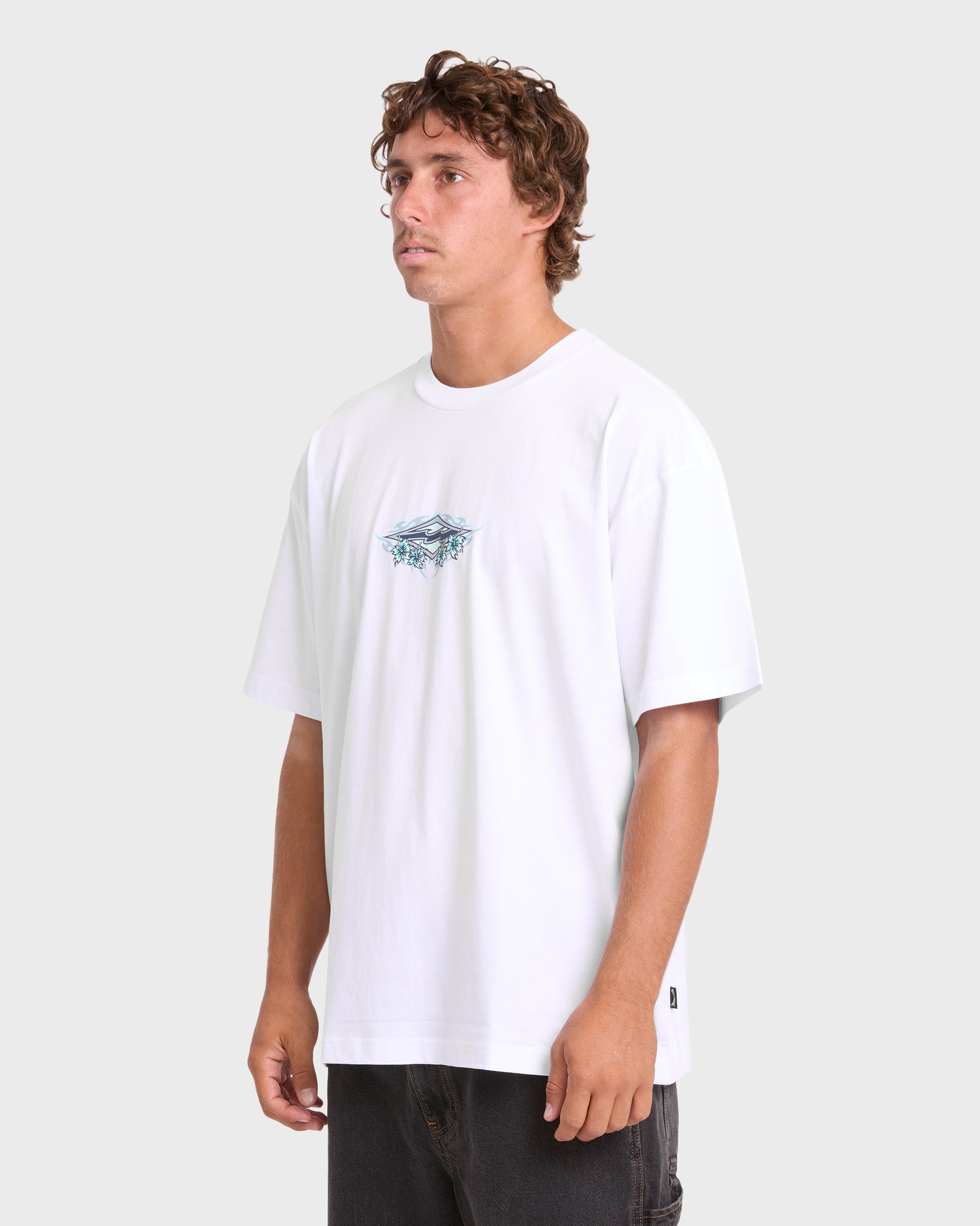 Biscus OG Short Sleeve Cotton T-Shirt - White
