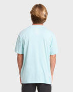 Frond Premium Short Sleeve Cotton T-Shirt - Coastal Blue
