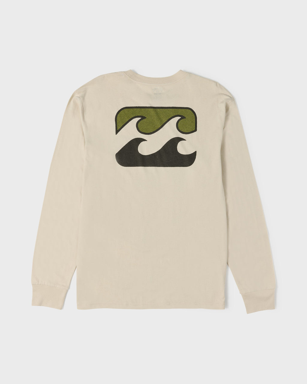 Crayon Wave Premium Long Sleeve Knit T-Shirt - Oatmeal