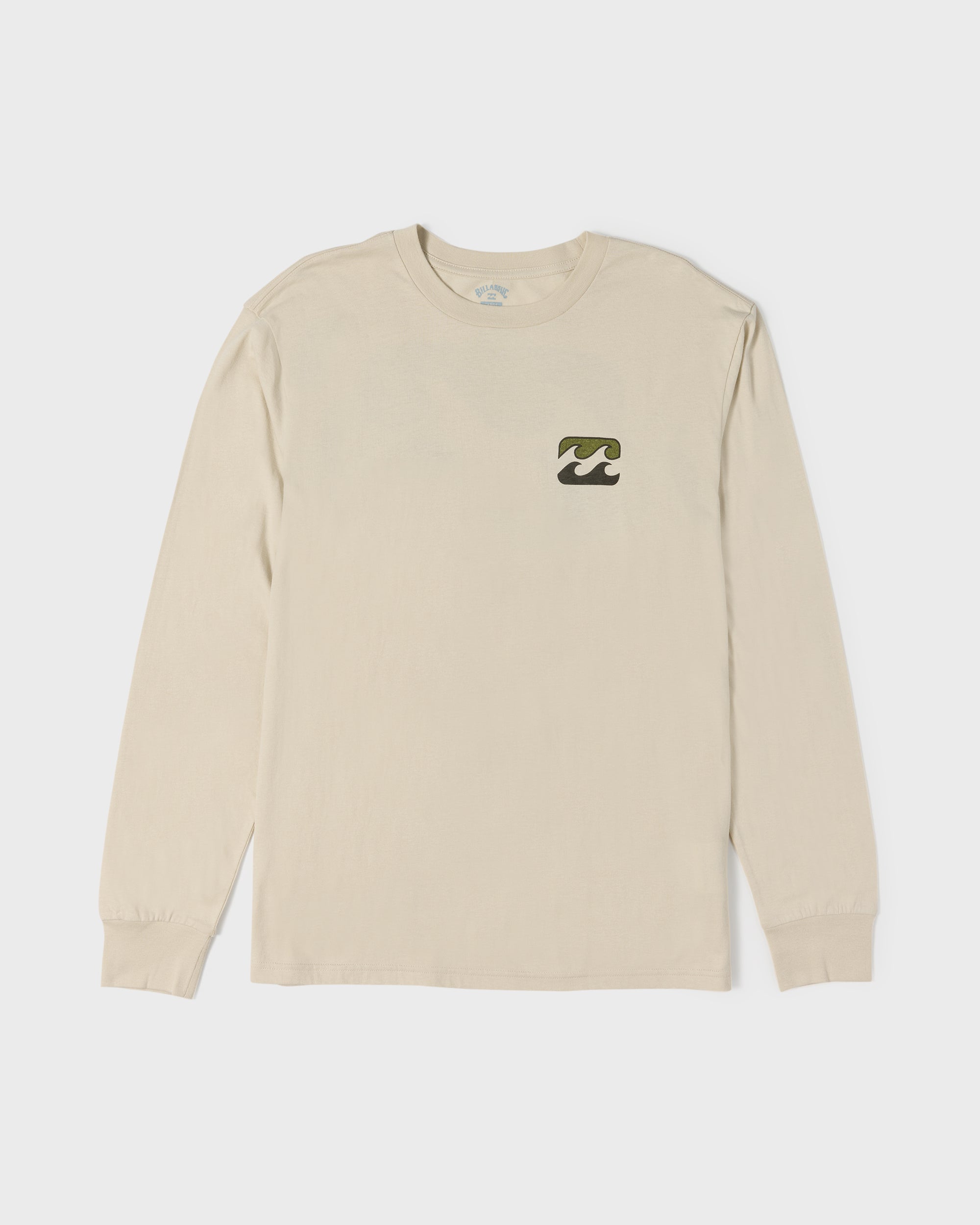 Crayon Wave Premium Long Sleeve Knit T-Shirt - Oatmeal