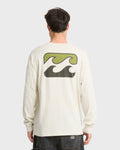 Crayon Wave Premium Long Sleeve Knit T-Shirt - Oatmeal