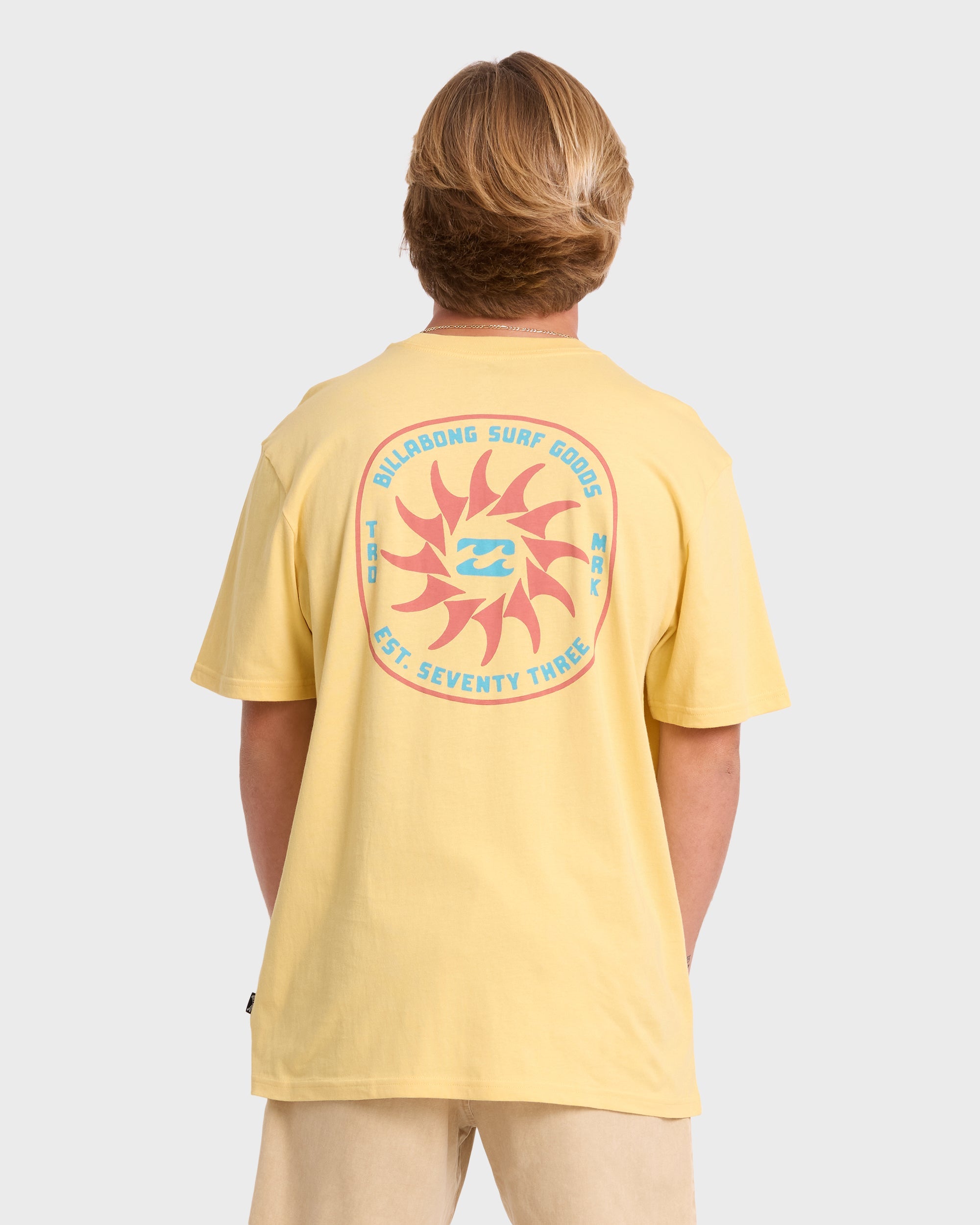 Rotation Premium Short Sleeve Knit Graphic T-Shirt - Raffia