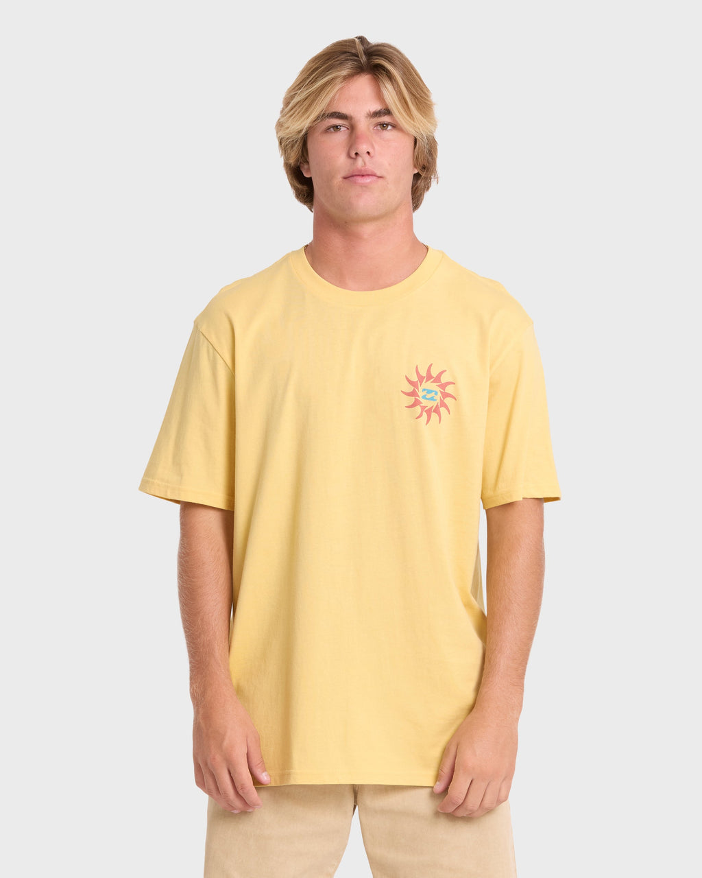 Rotation Premium Short Sleeve Knit Graphic T-Shirt - Raffia