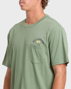 Foundry Premium Short Sleeve Cotton Graphic T-Shirt - Hedge Green