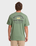 Foundry Premium Short Sleeve Cotton Graphic T-Shirt - Hedge Green