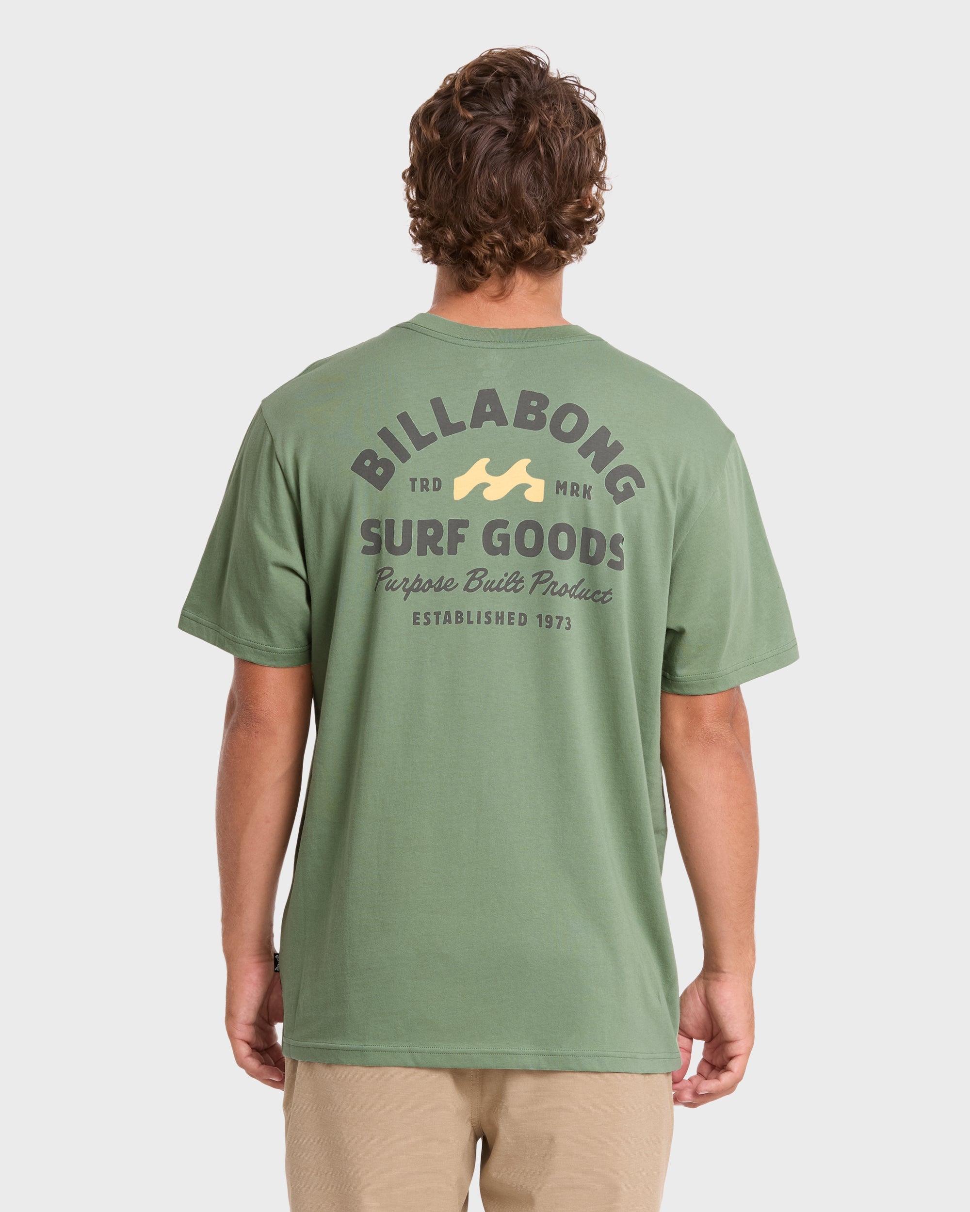 Foundry Premium Short Sleeve Cotton Graphic T-Shirt - Hedge Green