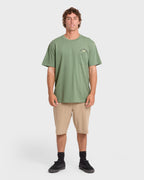 Foundry Premium Short Sleeve Cotton Graphic T-Shirt - Hedge Green