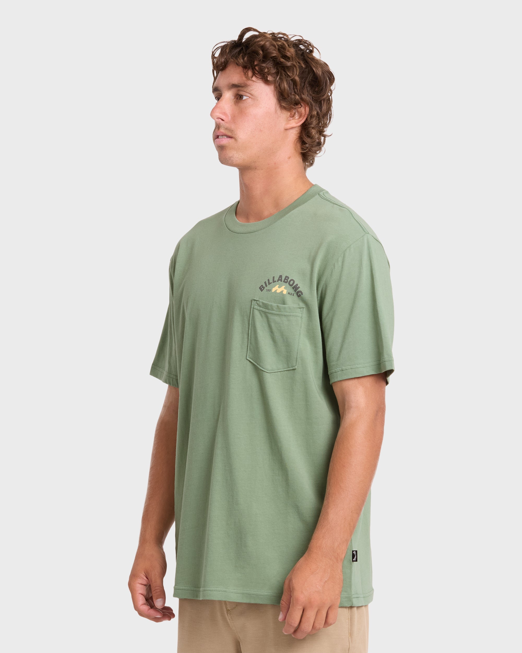 Foundry Premium Short Sleeve Cotton Graphic T-Shirt - Hedge Green