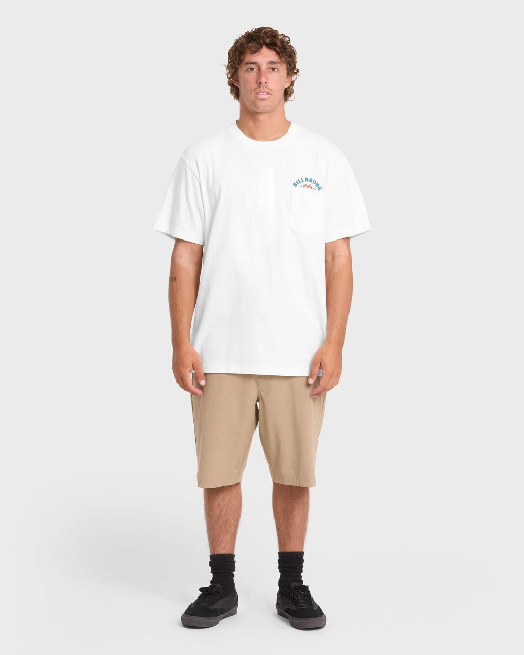 Foundry Premium Short Sleeve Cotton Graphic T-Shirt - Off White