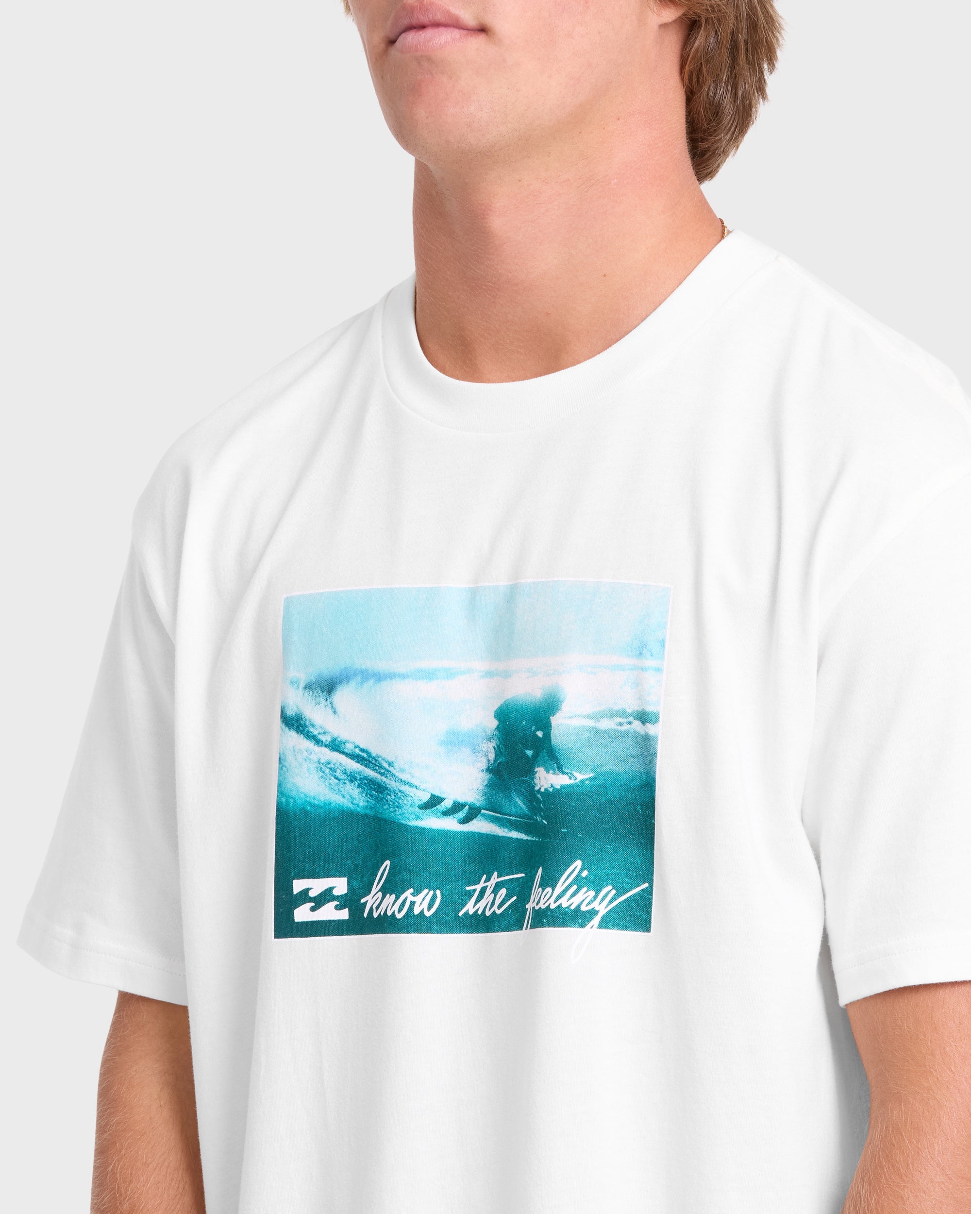 Lucid Premium Short Sleeve Cotton Graphic T-Shirt - Off White