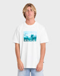 Lucid Premium Short Sleeve Cotton Graphic T-Shirt - Off White