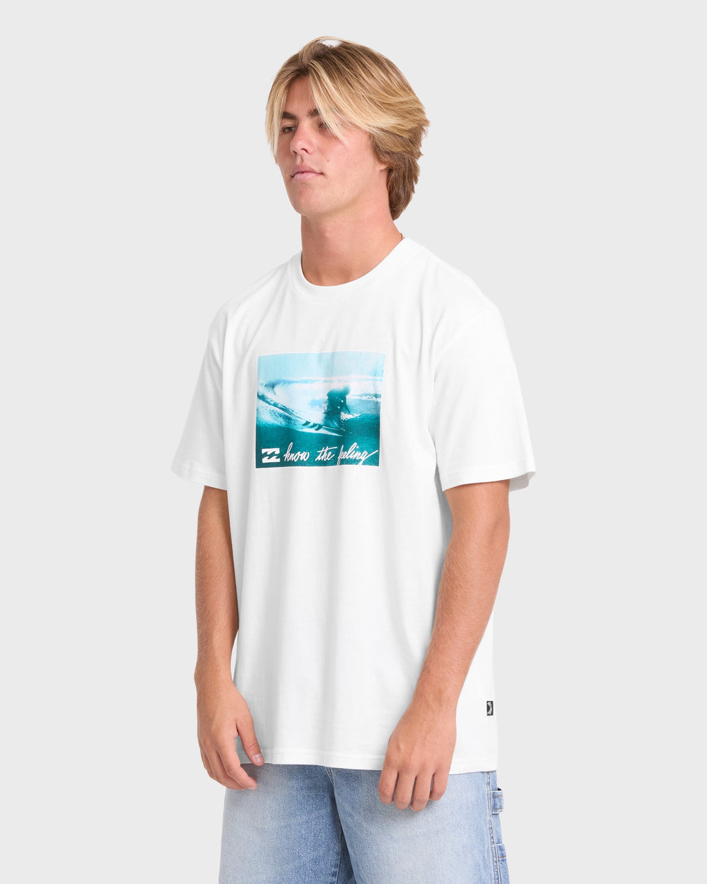 Lucid Premium Short Sleeve Cotton Graphic T-Shirt - Off White