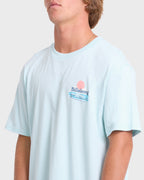 Lounge Premium Short Sleeve Knit Graphic T-Shirt - Coastal Blue