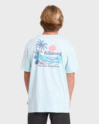 Lounge Premium Short Sleeve Knit Graphic T-Shirt - Coastal Blue