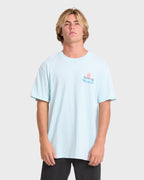 Lounge Premium Short Sleeve Knit Graphic T-Shirt - Coastal Blue