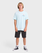Lounge Premium Short Sleeve Knit Graphic T-Shirt - Coastal Blue