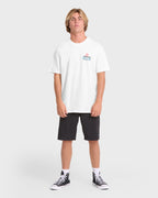 Lounge Premium Short Sleeve Knit Graphic T-Shirt - Off White
