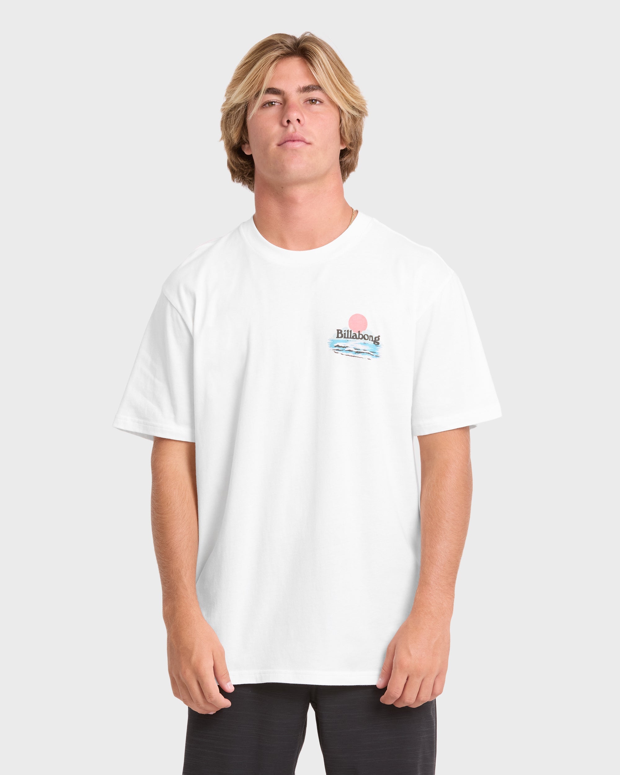 Lounge Premium Short Sleeve Knit Graphic T-Shirt - Off White