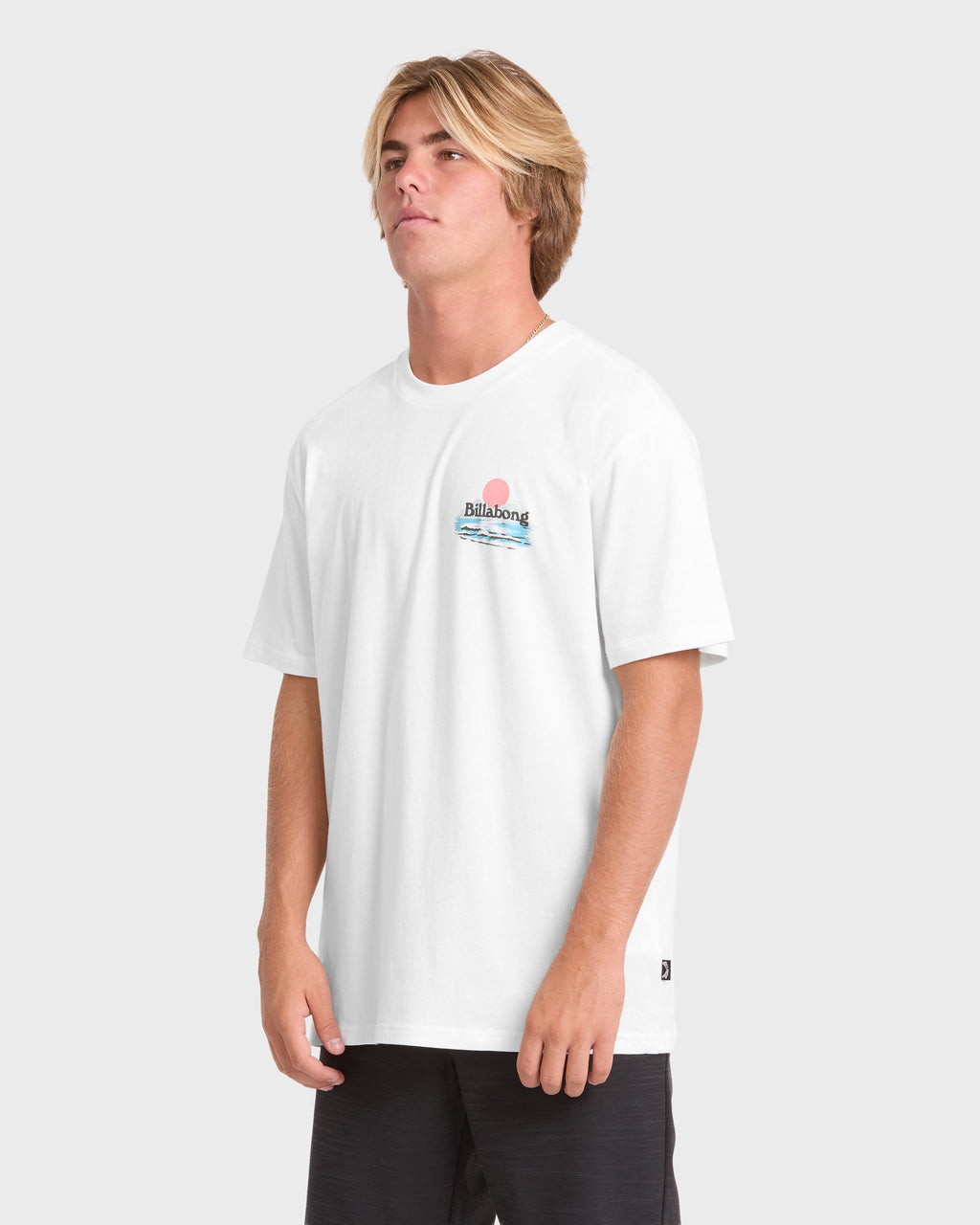 Lounge Premium Short Sleeve Knit Graphic T-Shirt - Off White