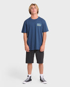 Runner Premium Short Sleeve Cotton T-Shirt - Dark Denim