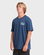 Runner Premium Short Sleeve Cotton T-Shirt - Dark Denim