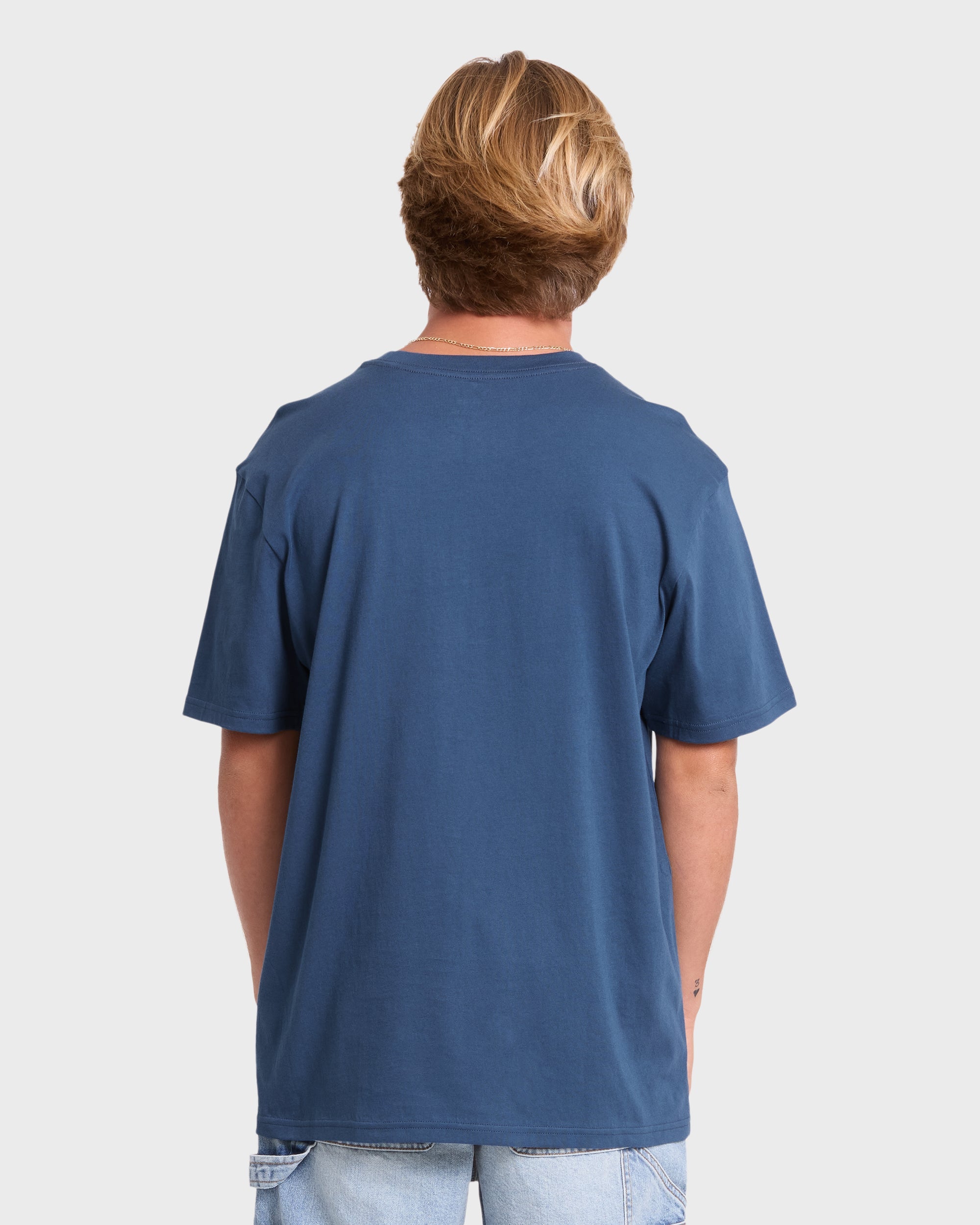 Mainstay Premium Short Sleeve Cotton T-Shirt - Dark Denim