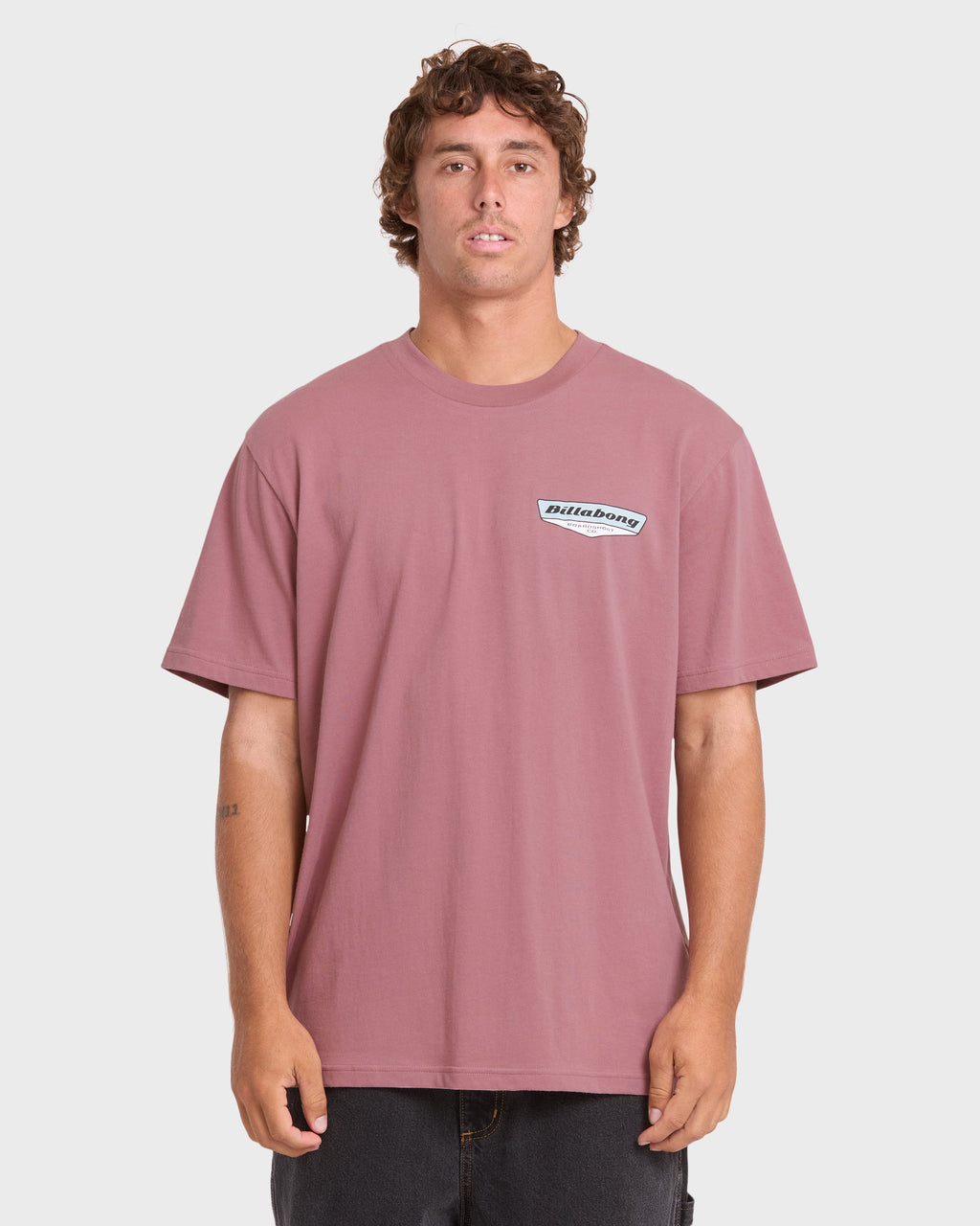 Snatch Premium Short Sleeve Knit Graphic T-Shirt - Red Dahlia