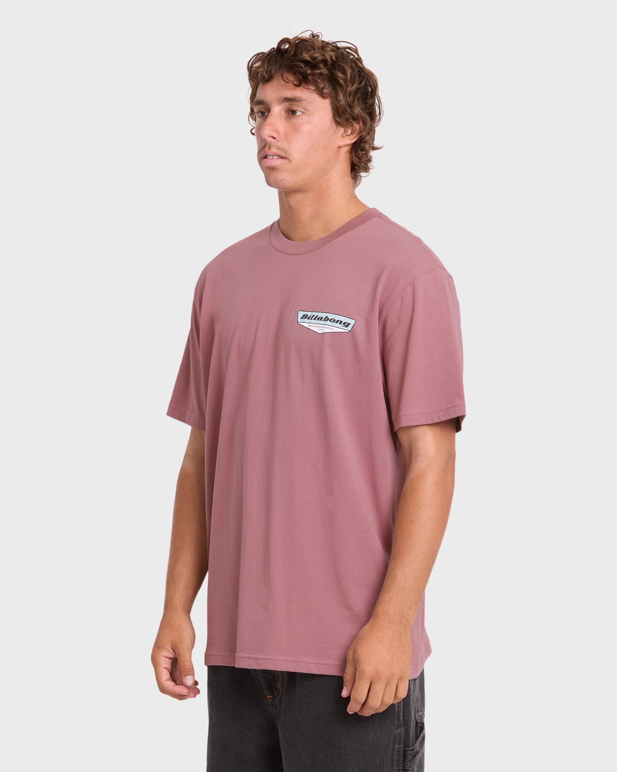 Snatch Premium Short Sleeve Knit Graphic T-Shirt - Red Dahlia