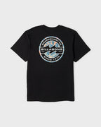 Hollow Premium Short Sleeve Knit T-Shirt - Black