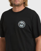 Hollow Premium Short Sleeve Knit T-Shirt - Black