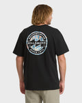 Hollow Premium Short Sleeve Knit T-Shirt - Black