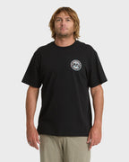 Hollow Premium Short Sleeve Knit T-Shirt - Black