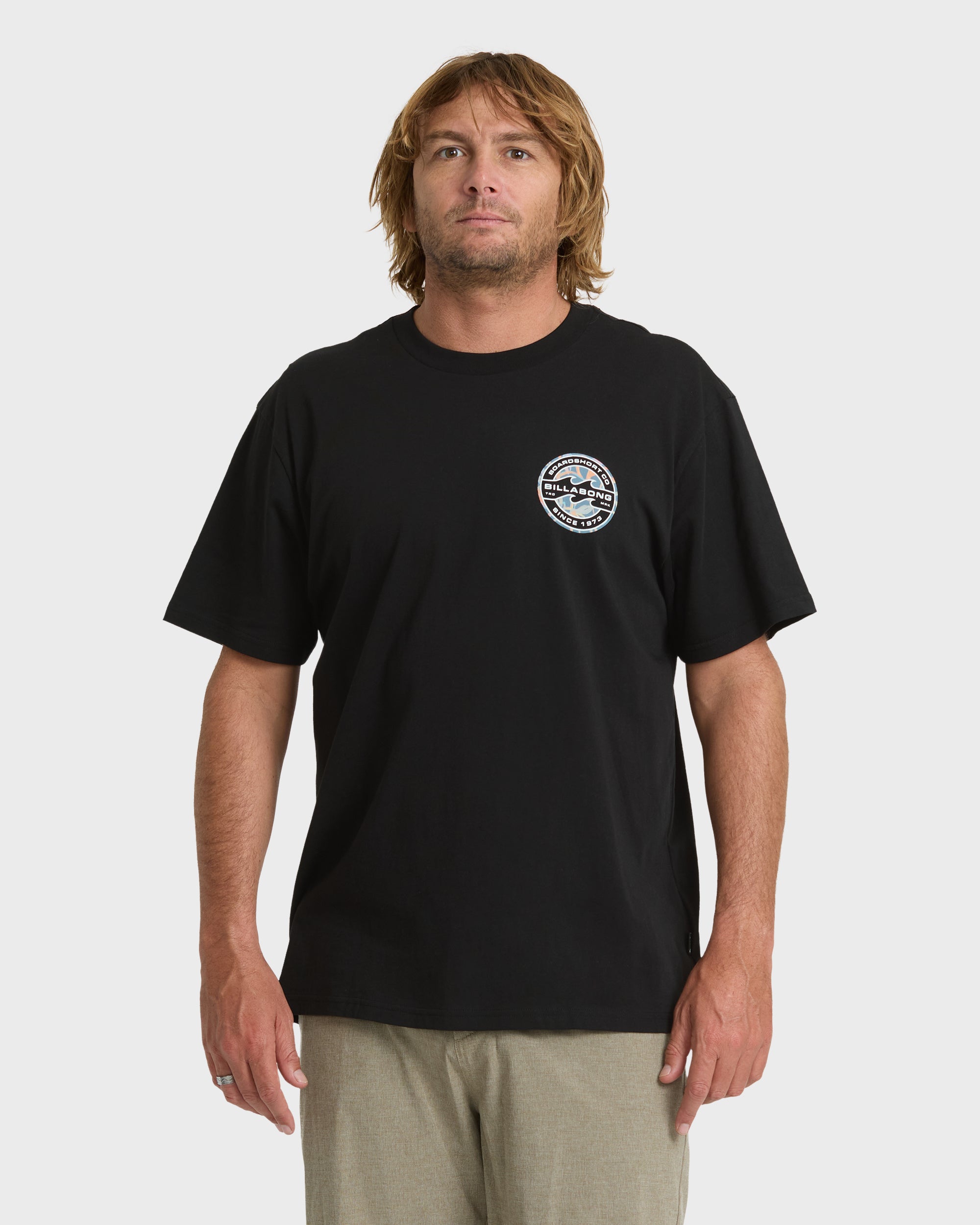 Hollow Premium Short Sleeve Knit T-Shirt - Black