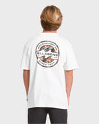 Hollow Premium Short Sleeve Knit T-Shirt - Off White