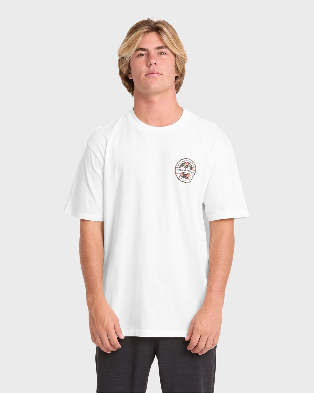 Hollow Premium Short Sleeve Knit T-Shirt - Off White