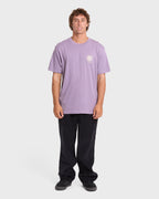 Montage Premium Short Sleeve Cotton T-Shirt - Purple Ash