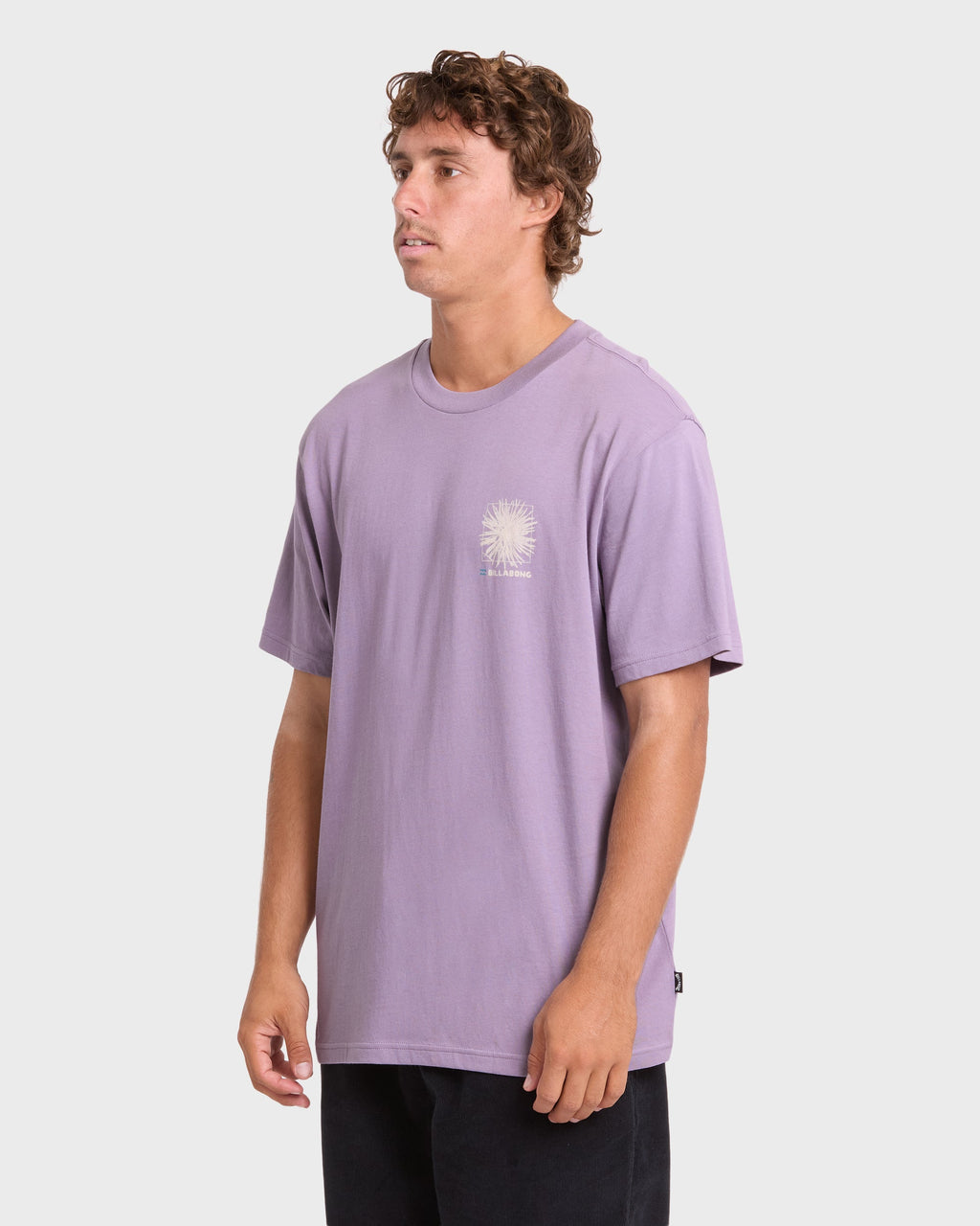 Montage Premium Short Sleeve Cotton T-Shirt - Purple Ash