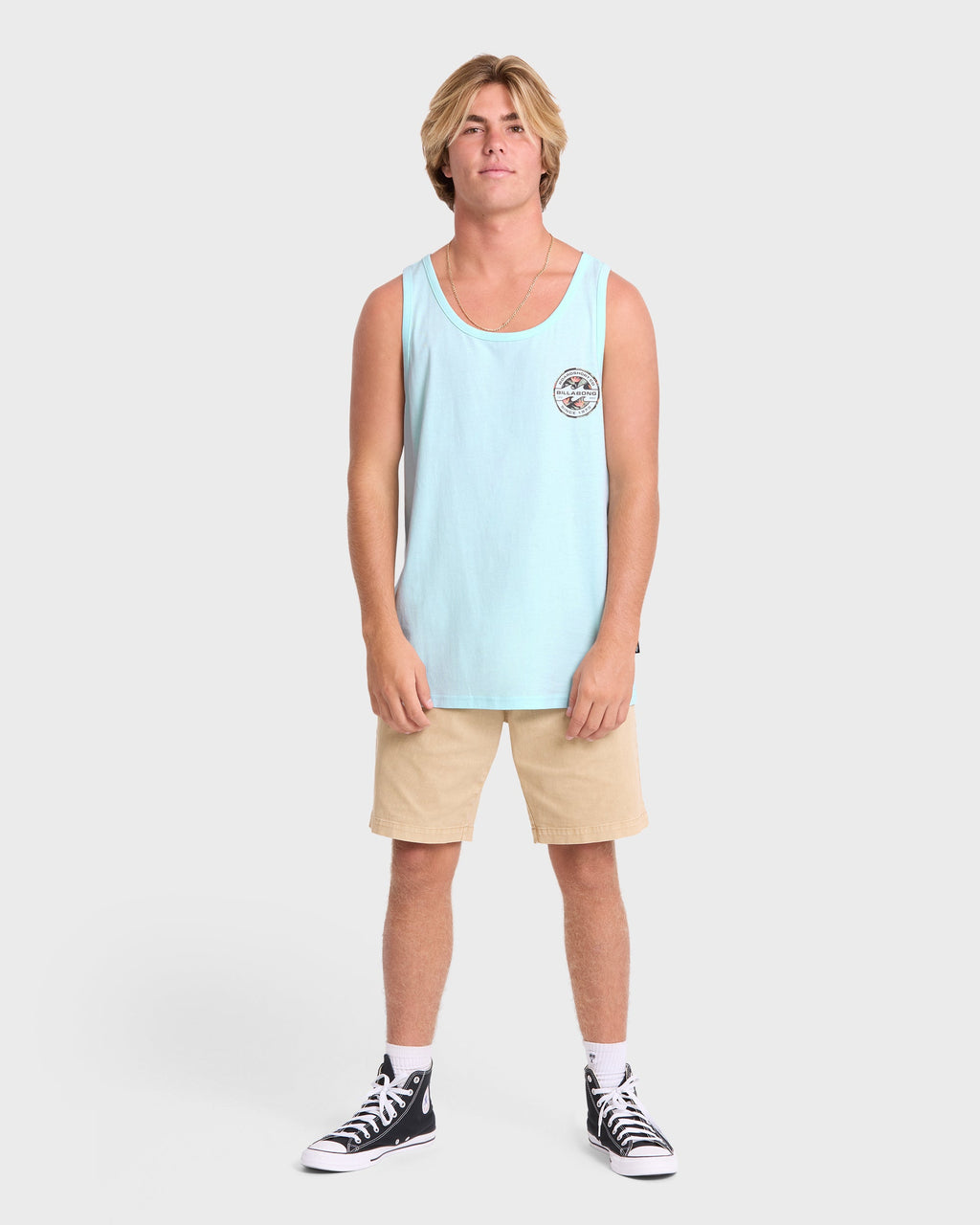 Hollow Premium Tank Top - Coastal Blue
