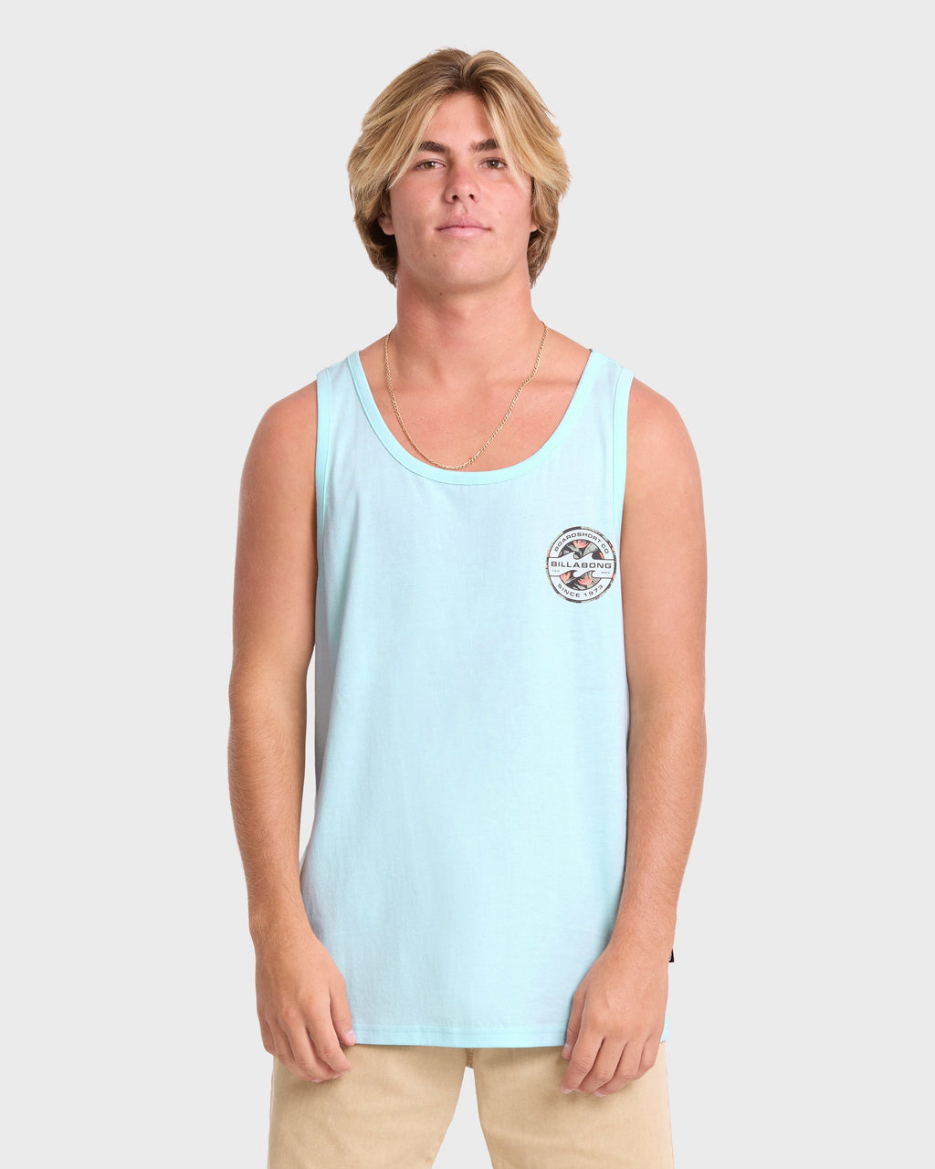 Hollow Premium Tank Top - Coastal Blue