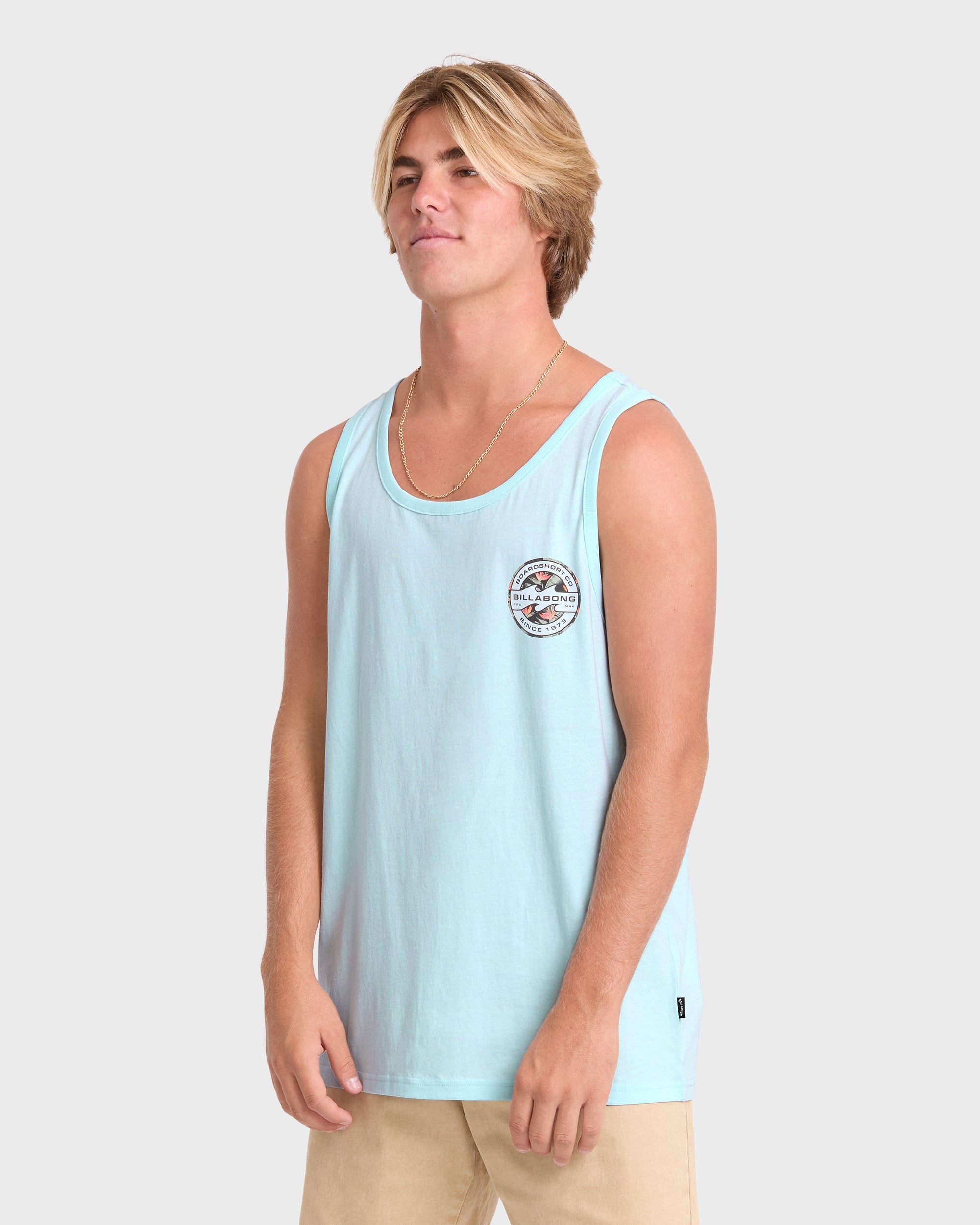 Hollow Premium Tank Top - Coastal Blue