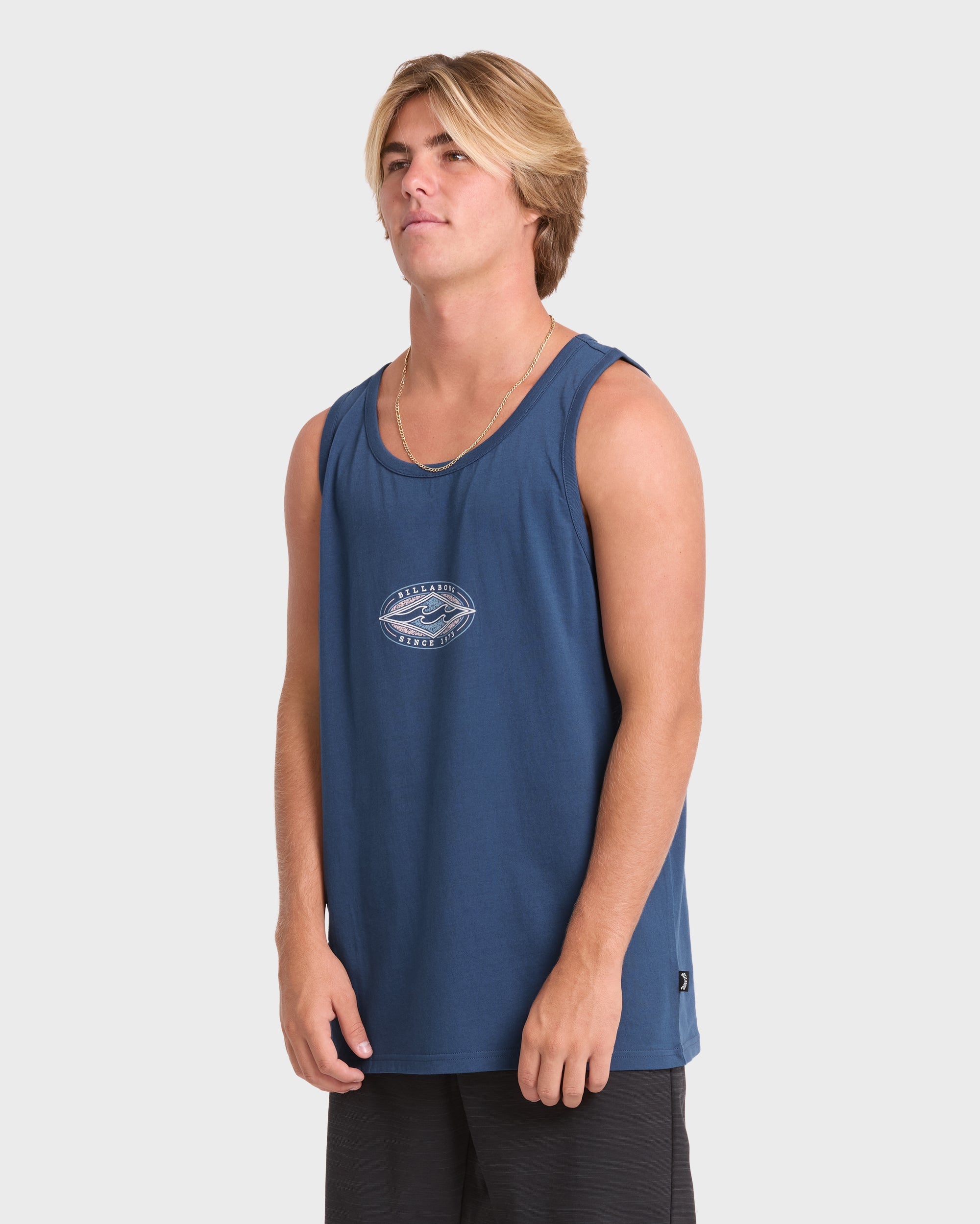 Rotor Diamond Premium Tank Top - Dark Denim