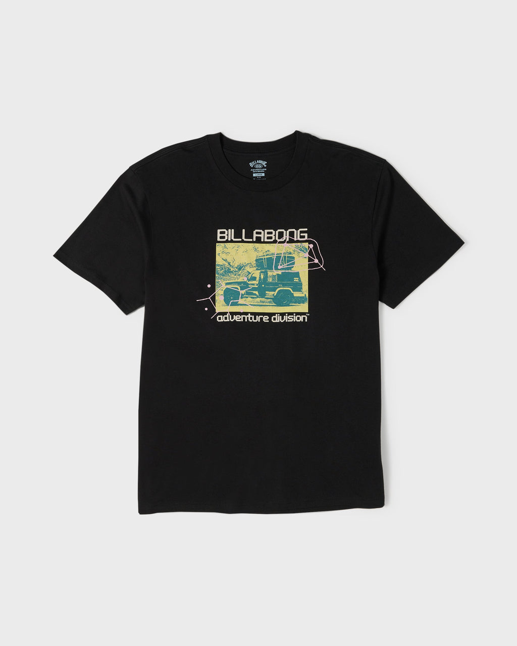 Stacked Adventure Division Premium Short Sleeve Knit T-Shirt - Black